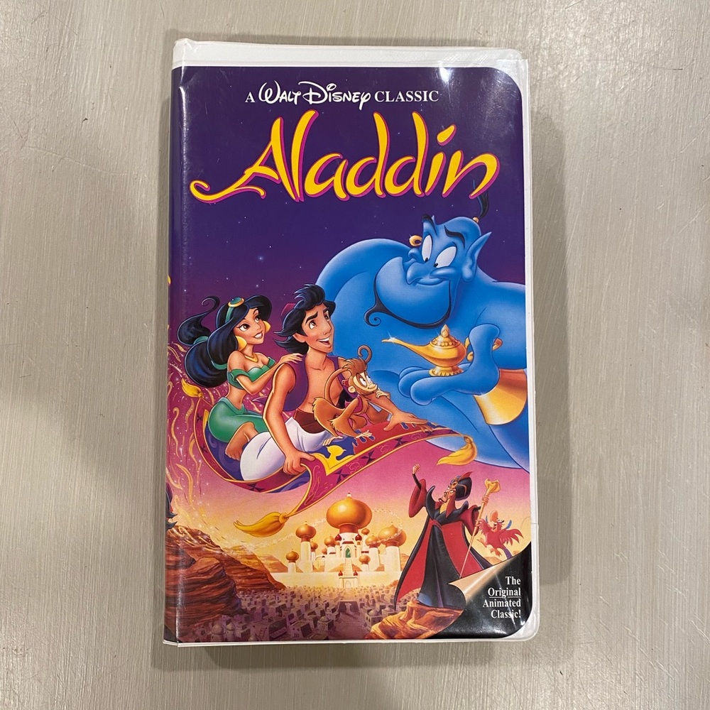 Disney The Classics Black Diamond 1990s Aladdin VHS